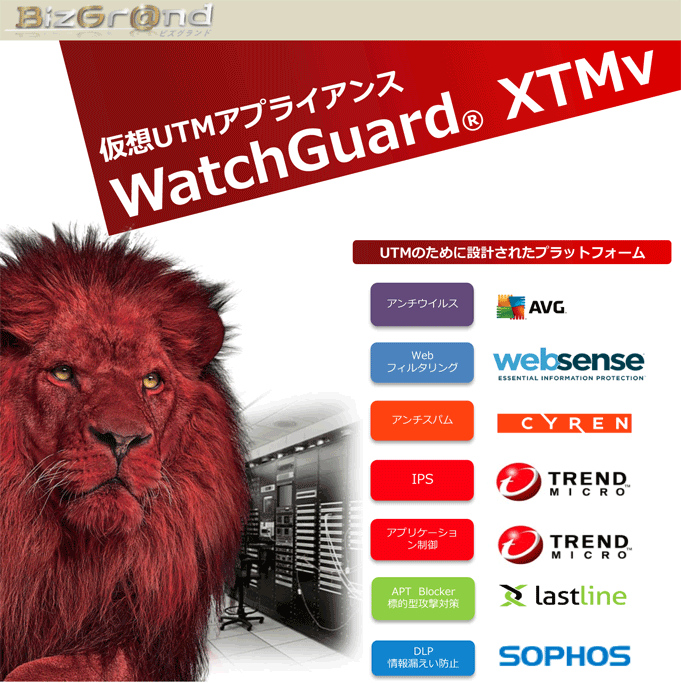 仮想UTMアプライアンス WatchGuardR XTMv／UTMのために設計されたプラットフォーム